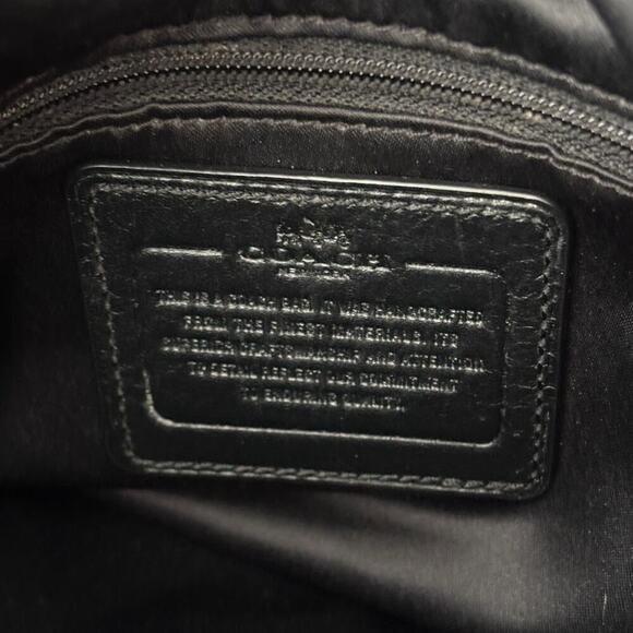 Coach Colette Signature Hobo Bag Rare Retired Black Silver Hardware - Picture 11 of 13